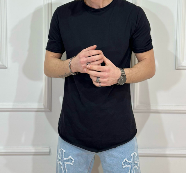 T-SHIRT TINTA UNITA AD-002 CURVED HEM
