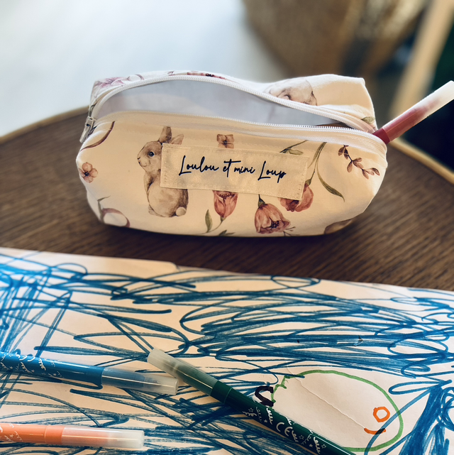 Trousse d'artiste "Lapin jardin"