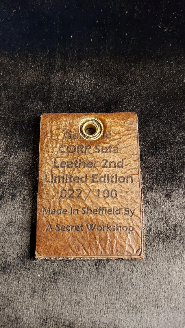 022 / 100 2nd Limited Edition Genuine CORP SOFA Leather Keyring