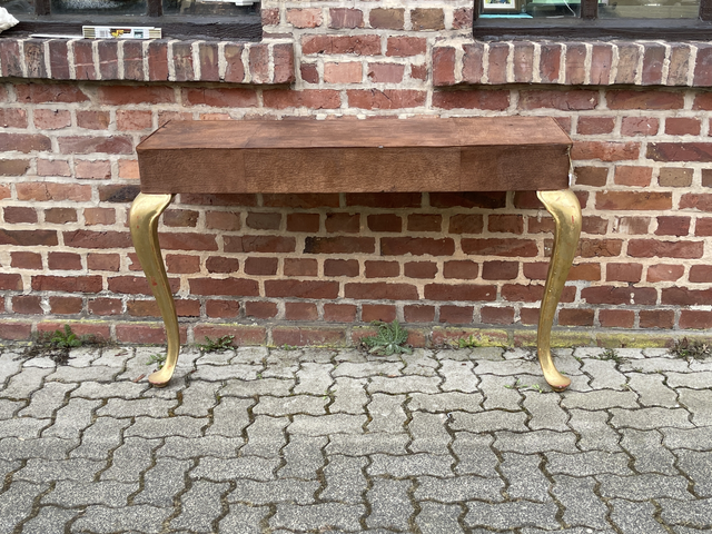  Konsolentisch Wandtisch Barock-Style Leder