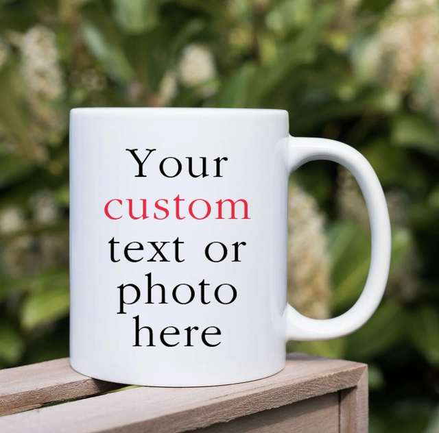 Personalized Photo Coffee Mug, Photo and Text Custom Mug, Photo Mug Personalised Gift For Her, Customised Mug, Photo Printed Mug 
