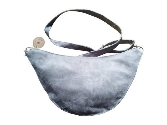 Sac banane en suédine Alaska gris