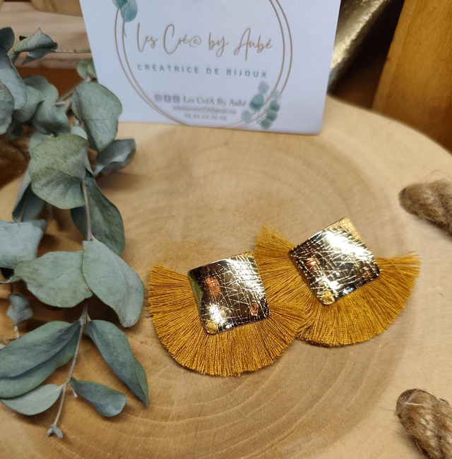 BO MINI BOHEME GOLD/ POMPONS CAMEL 0000690