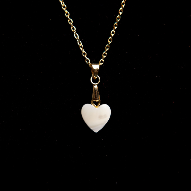 Pendentif nacre petit coeur