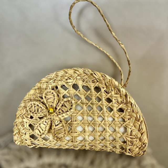 Cesto porta monete mimbre