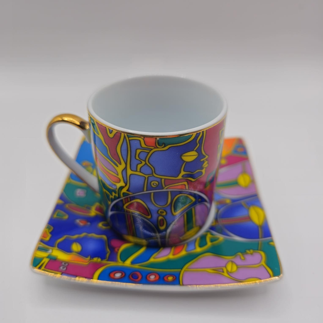 Ensemble de 4 tasses et sous-tasses à café