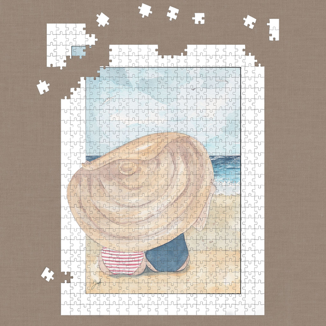 Puzzle 500 pièces - Bretagne - Après Midi à la Plage