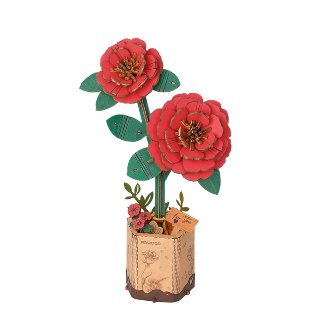 Robotime Red Camillia / Rode Camelia