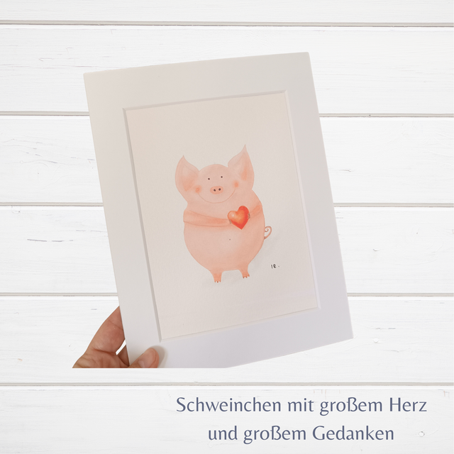 Schweinchen mit großem Herz & großem Gedanken