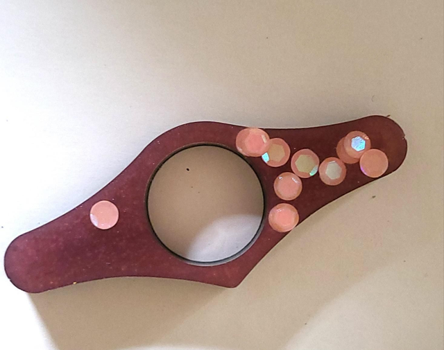 Bague de lecture noir rose