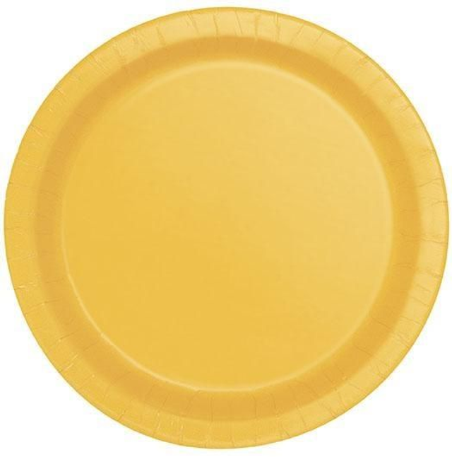 PIATTO CARTA YELLOW  CM 17 8PZ DESSERT