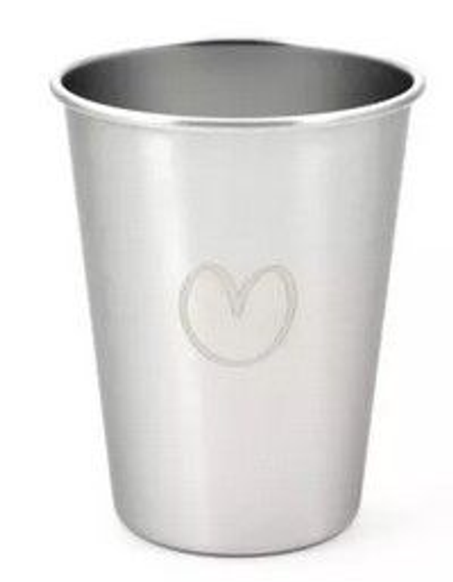 La Mini timbale "coeur" inox 75 ml - JOLIMONDE