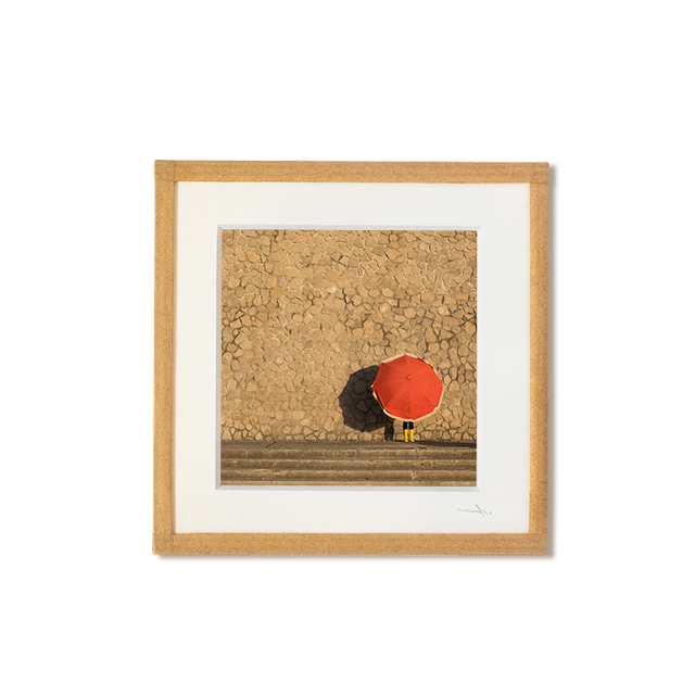 Femme au parasol #2 tirage photo encadré