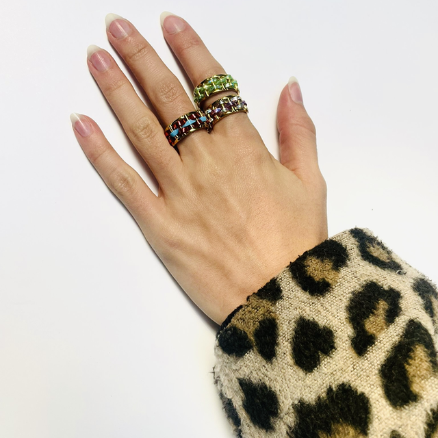 Bague ajustable Diamond brillante