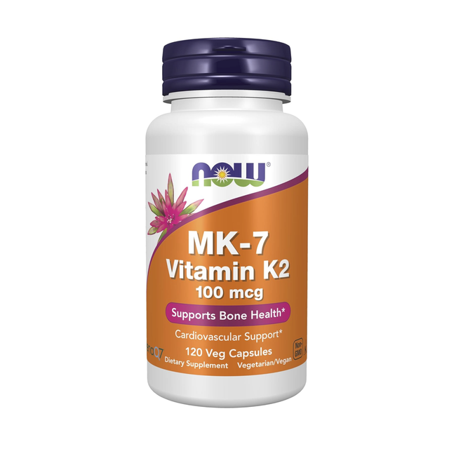 Mk-7 Vitamina K2 100 Mcg, 120 Veg Caps, Now Foods, Producto Americano