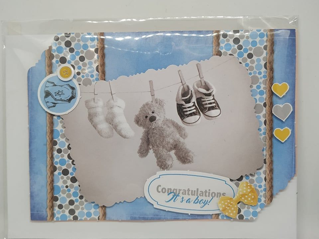 Carte félicitation Naissance ou baptême garçon N&#039; 1