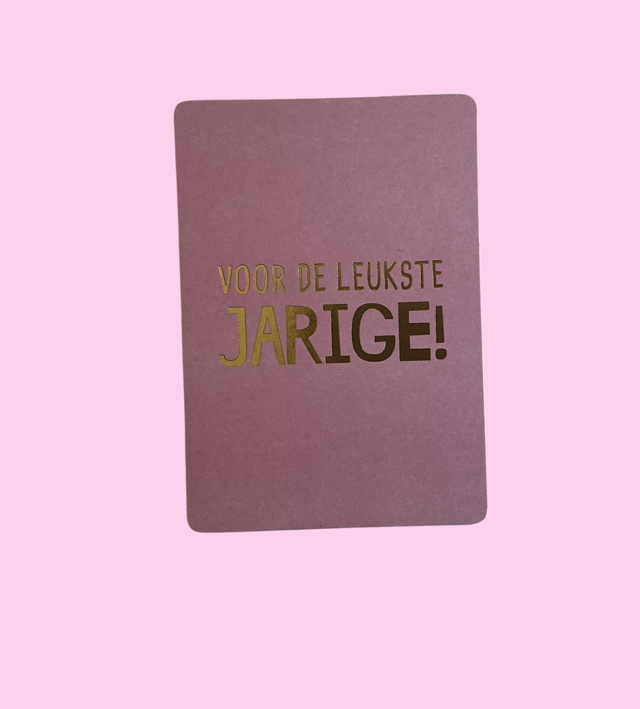 Voor de leukste Jarige