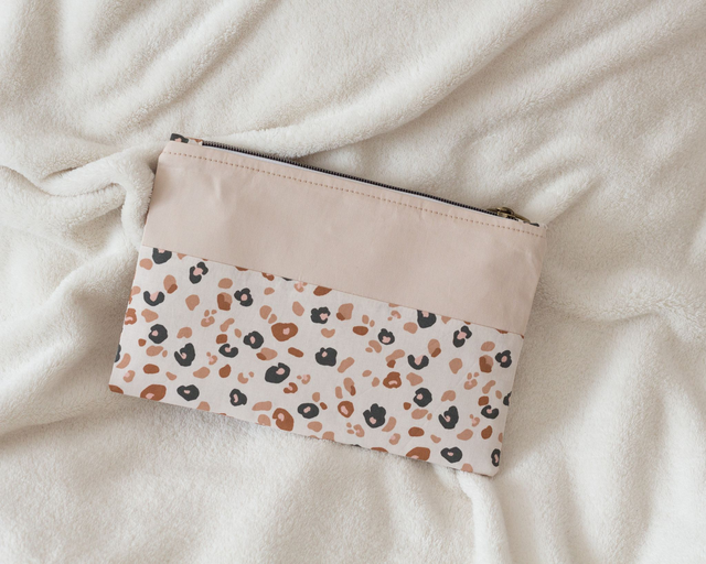 Pochette plate personnalisable Sable / Fauve