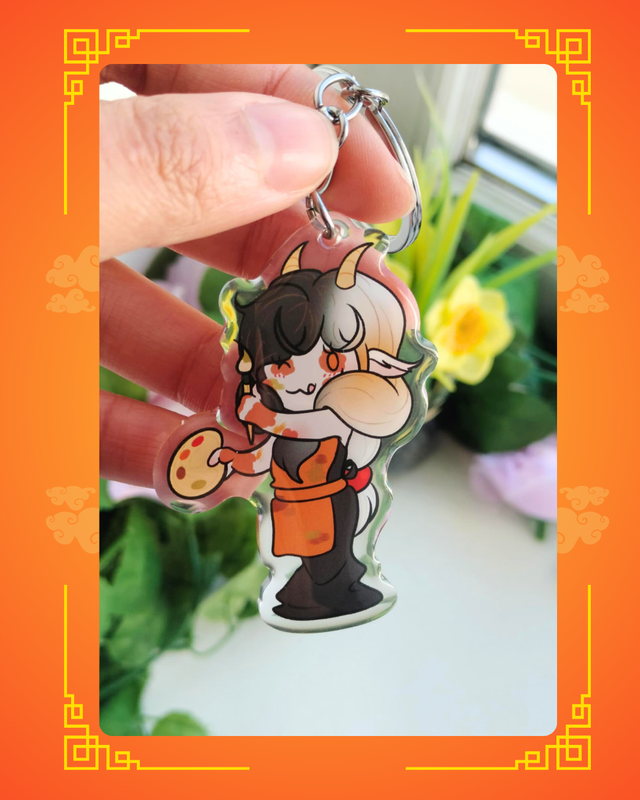 Porte-clé- Chèvre chibi