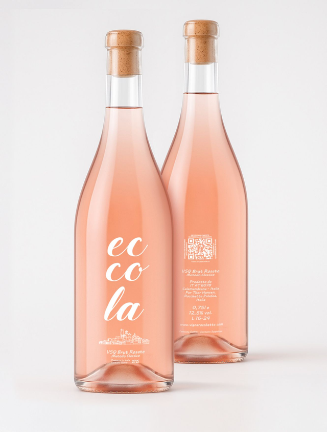 Eccola V.S.Q. Metodo Classico Brut Rosato 0,75l