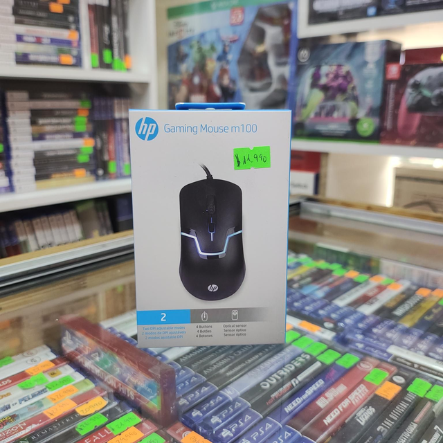 Mouse Gaming M100 HP / Blanco