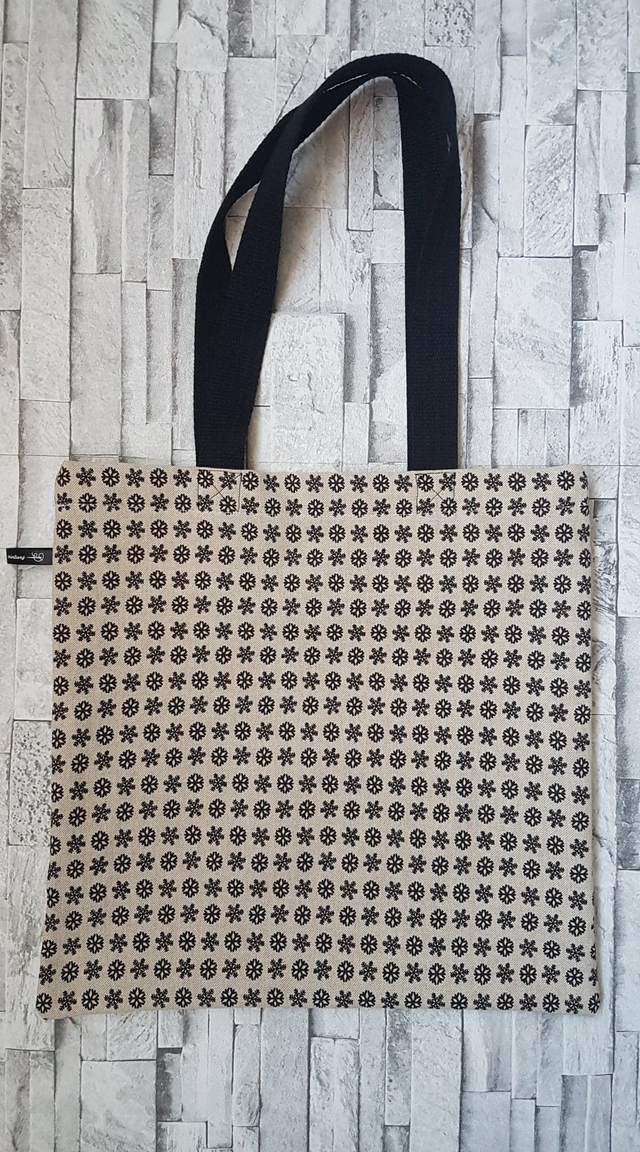 Tote bag : flocons de neige