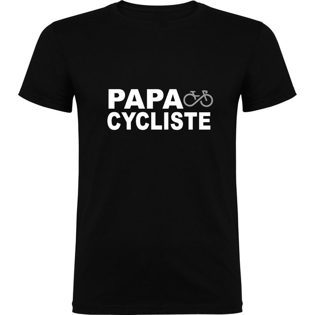 T-shirt Papa cycliste