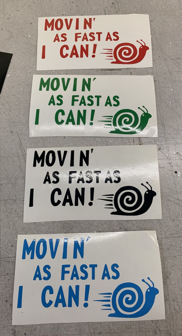 Moving’ As Fast As I Can Sticker 