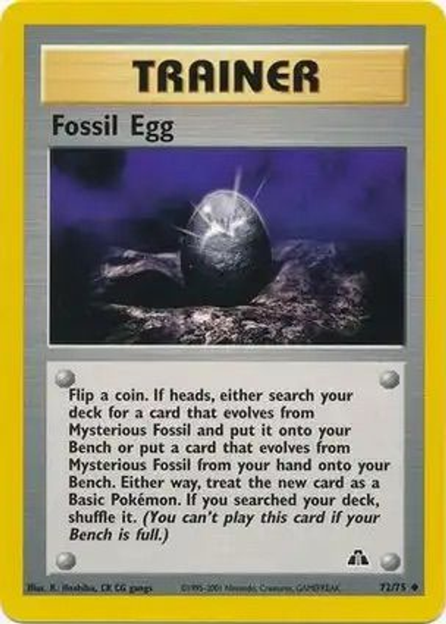 Fossil Egg - 72/75 (Neo Discovery Unlimited)