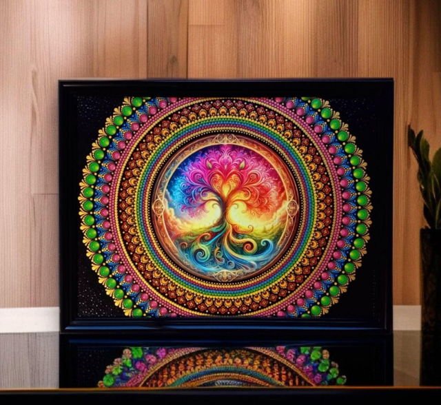 Décoration Murale Tableau Arbre de vie