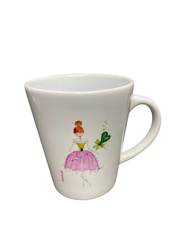 Konische Keramiktasse "Prinzessin"