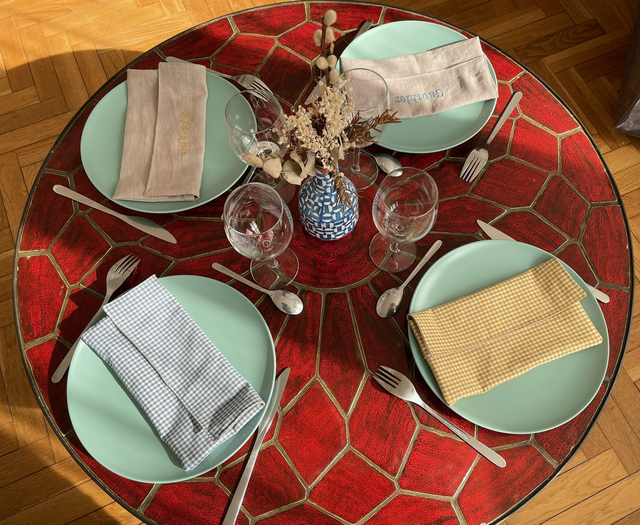 Range serviette réversible 