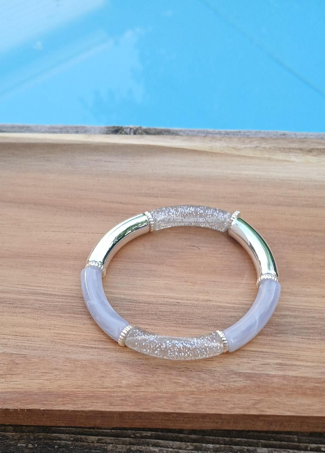 bracelet perles tubes