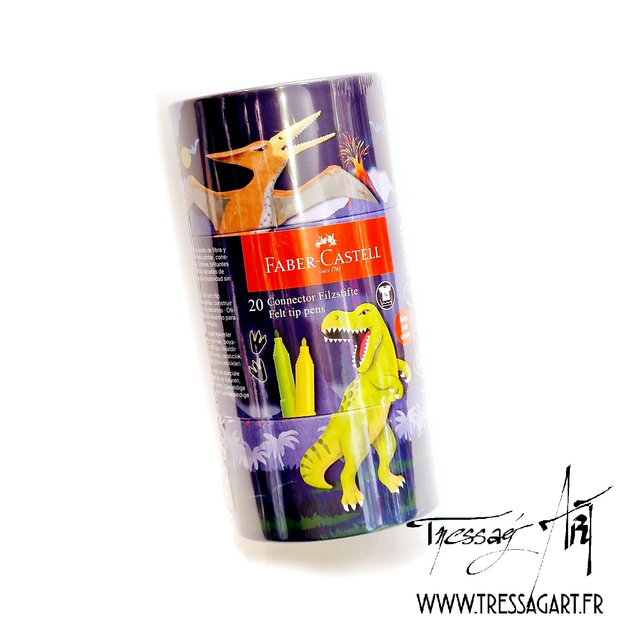 FABER CASTELL - COFFRET FEUTRE PAR 20 DINOSAURE - FB125