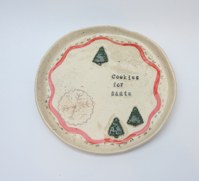 Cookies for Santa plate 