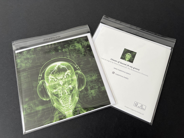 Ghost of Sound (X-ray green) - Art Print by Henry Chebaane