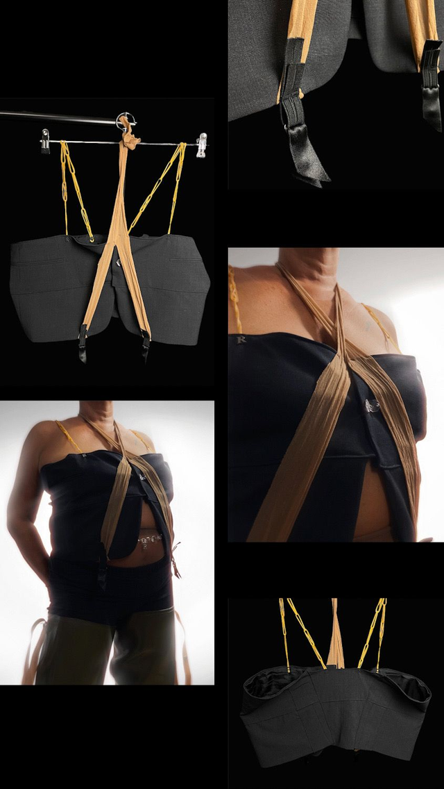 Bustier Upcycled - Albert(e) - 3XL