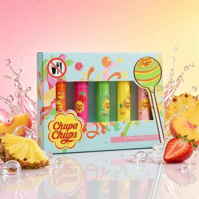 Chupa Chups Lip Licking Lip Balm Collection – 5 Assorted Flavours | Lip Care