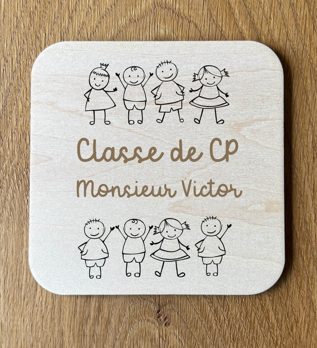 Plaque de porte &quot;Enfants&quot; - Personnalisable