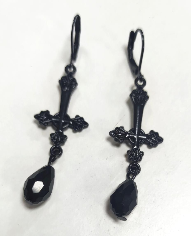 Boucles d'oreilles croix 