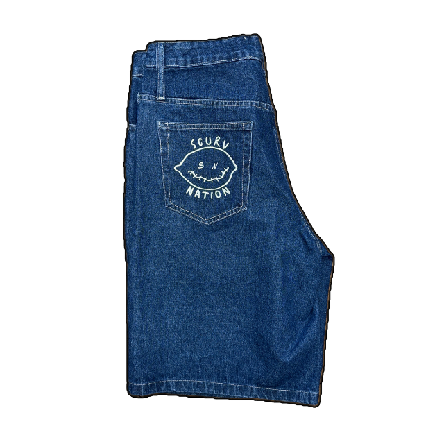 Scurv Nation Denim Jorts - M