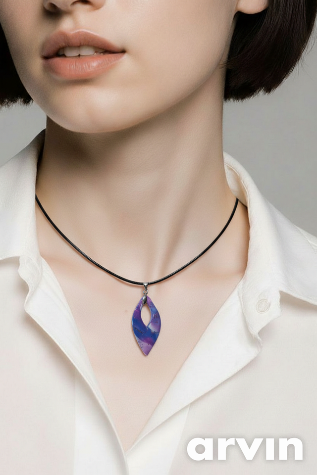 Parure boucles d'oreilles et pendentif "Nébuleuse"