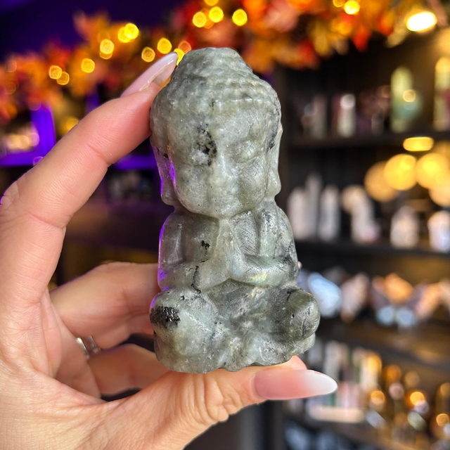 Labradorite Buddha Carving R58BF1