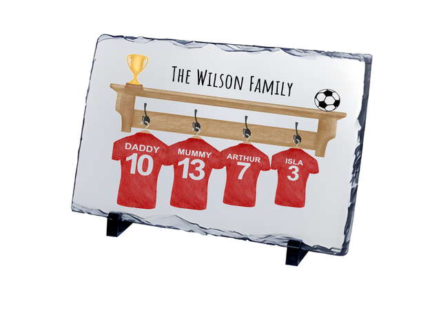 Family Shirt Personalised Slate Tile