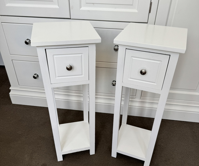 A Pair Of Slim Modern Bedsides