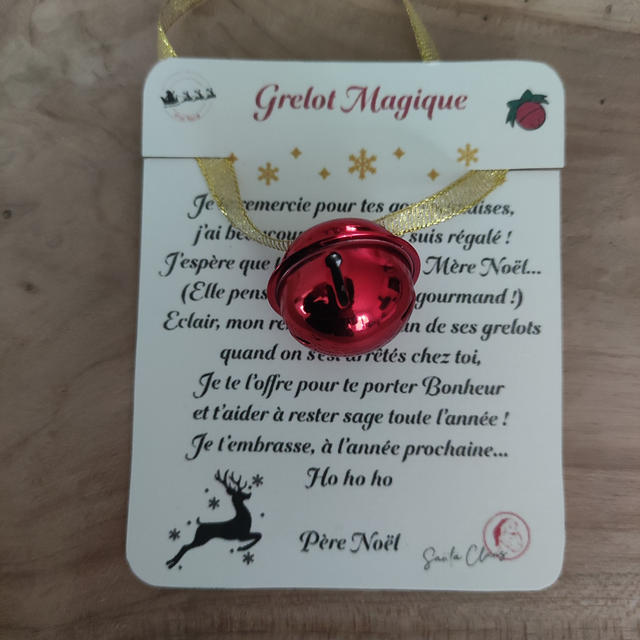 Grelot Magique d&#039;Eclair, le renne du Père Noël