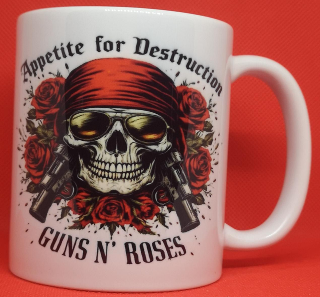 Custom Unofficial Printed Guns N' Roses Appetite For Destruction Mug. 