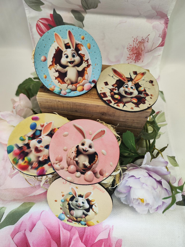 Sous tasse lapin de Pâques
