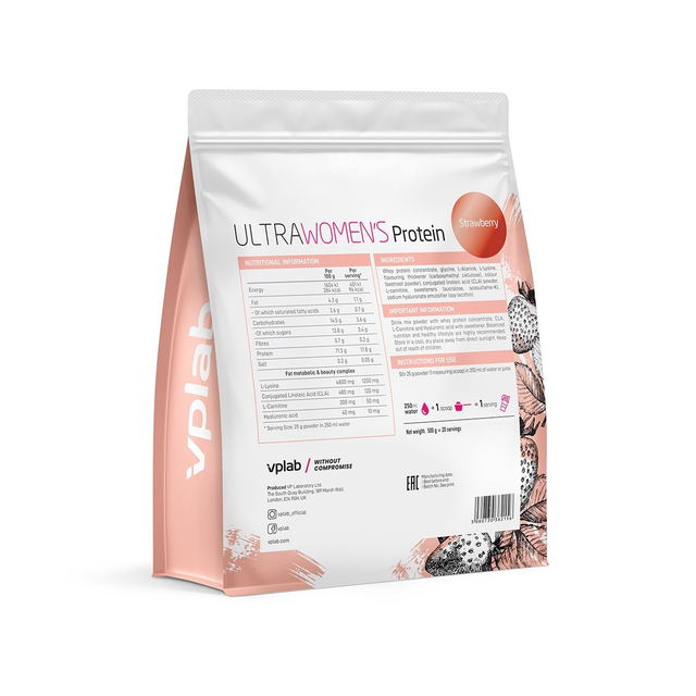 VP Lab Ultra Women's Protein 500 g – Strawberry