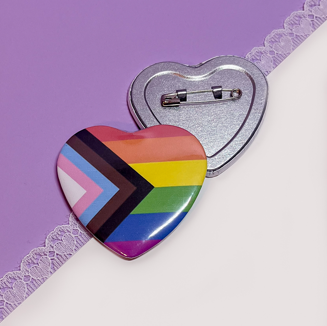 PRIDE Heart Button